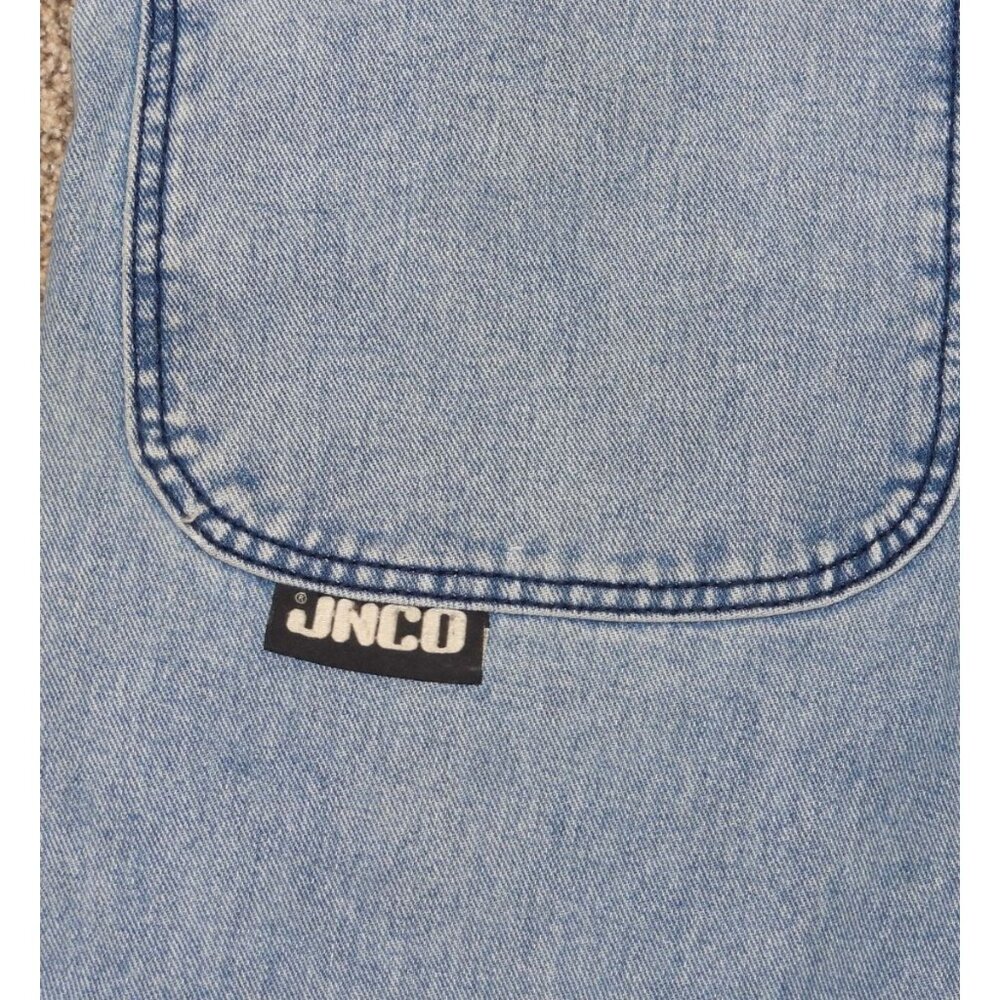 JNCO Twin Cannon Classic Wide Leg Jeans Mens 32x32 Antique Wash Y2K Baggy Skater - Picture 9 of 13